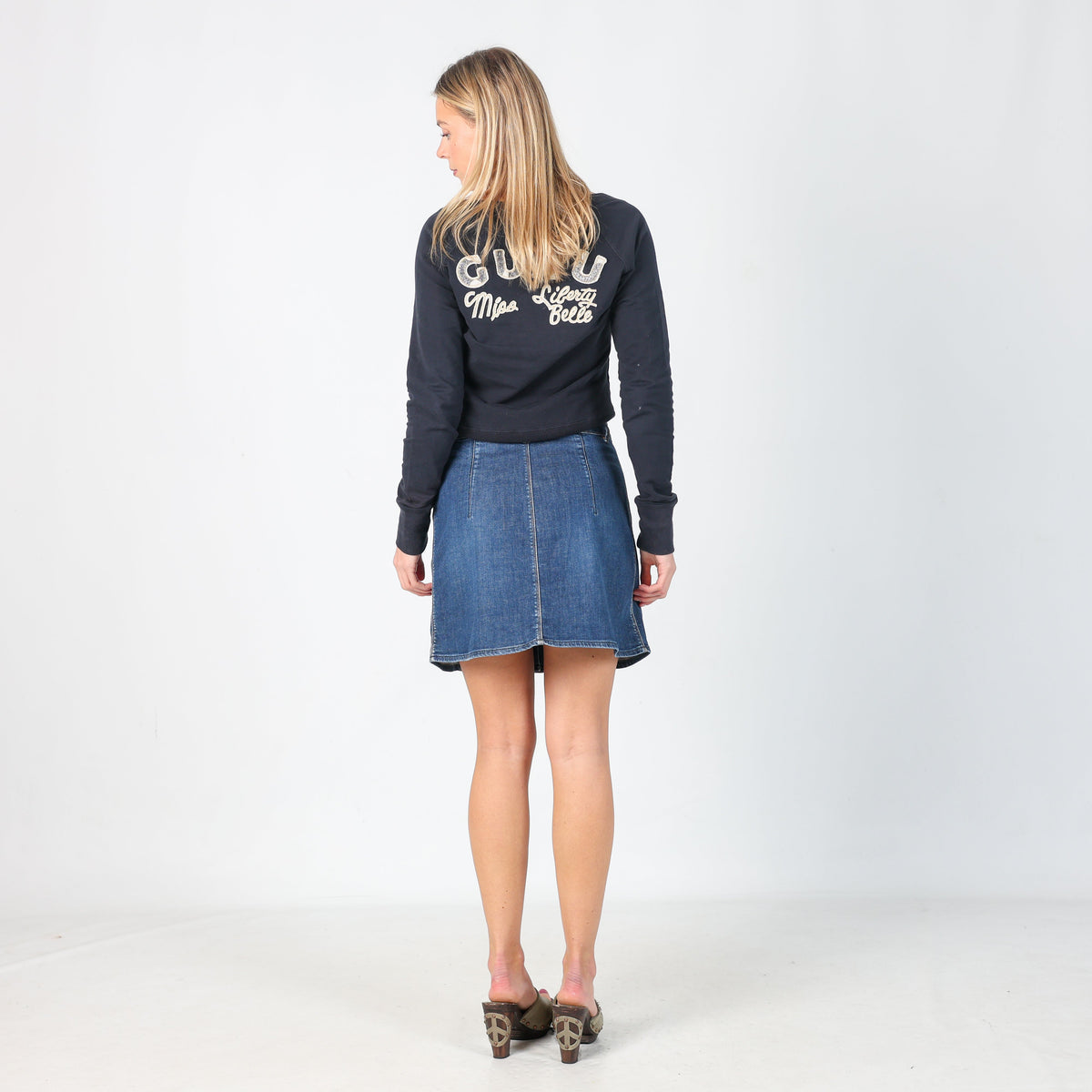 Blue Y2K GAS Denim Mini Skirt (XS)
