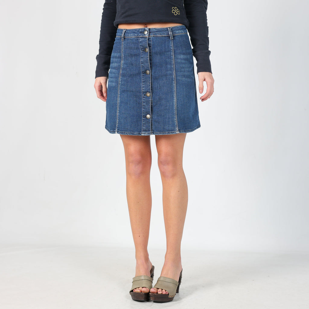 Blue Y2K GAS Denim Mini Skirt (XS)