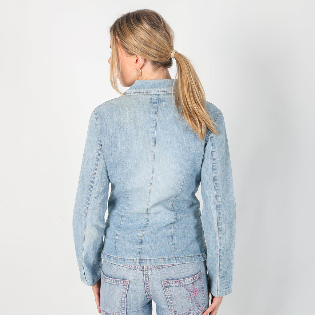 Blue Y2K B-52 Denim Jacket (S)