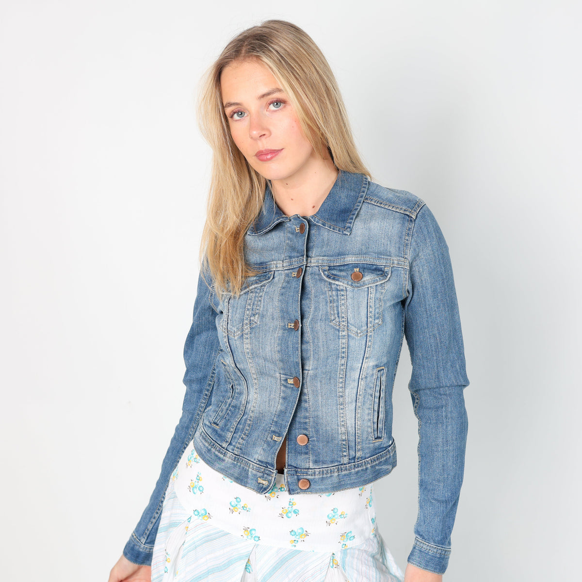 Blue Y2K Denim Jacket (S)