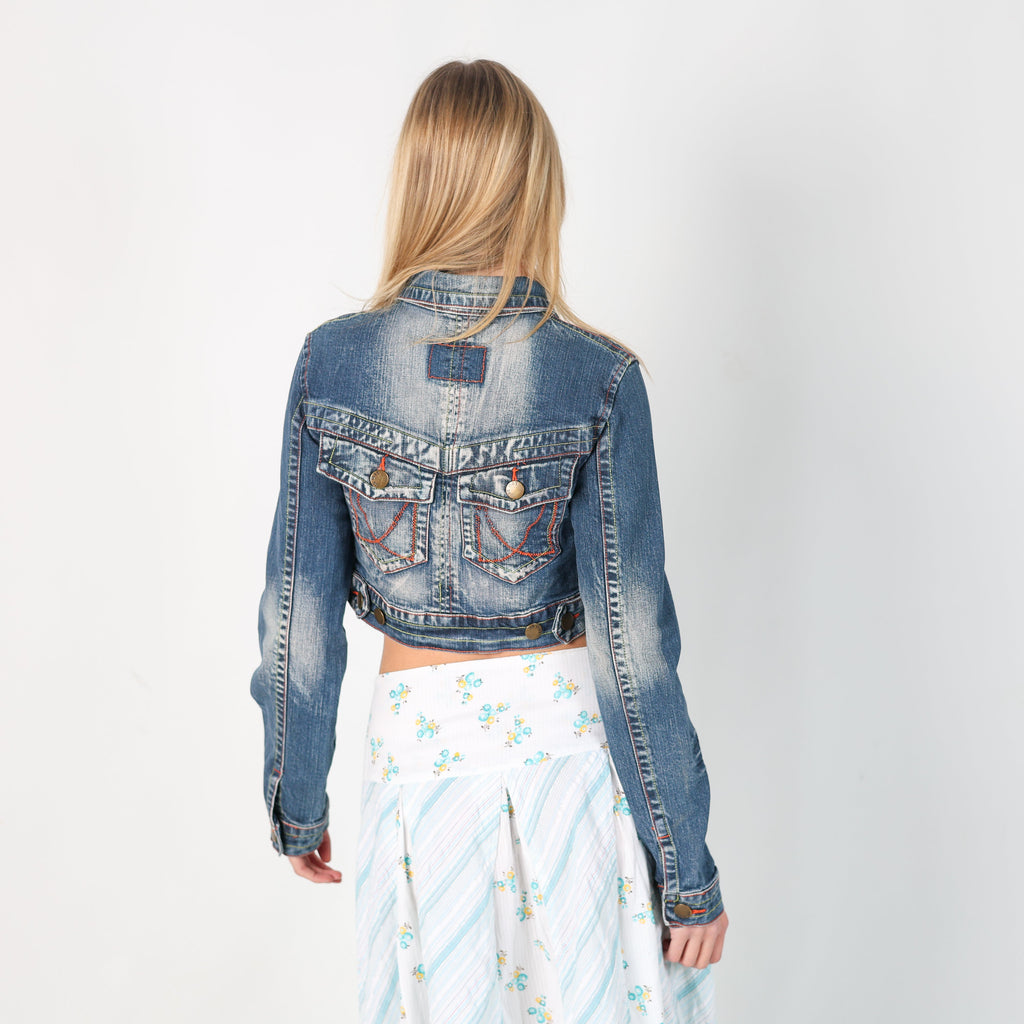 Blue Y2K Luo Di Denim Jacket (M)