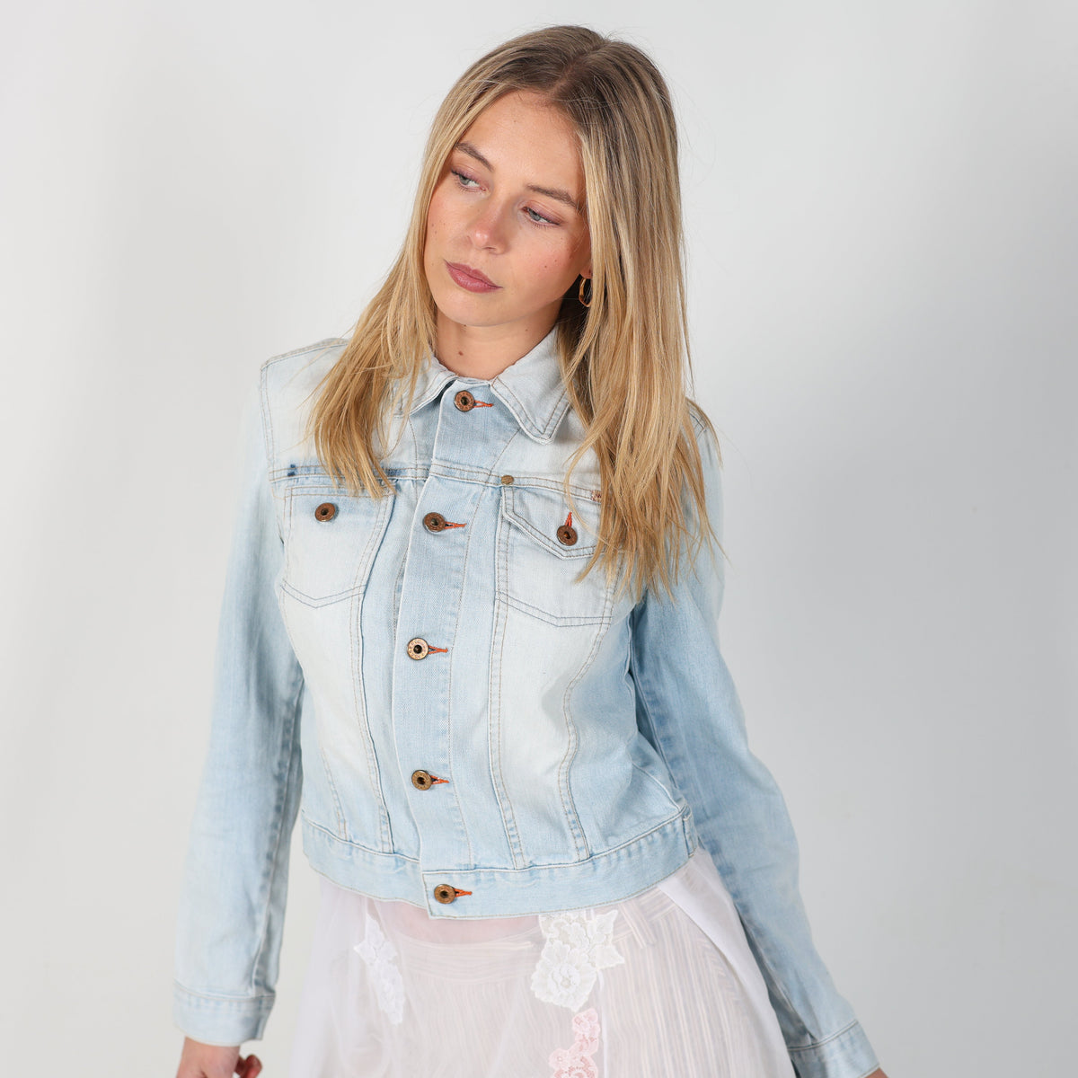 Light Blue 90s PHARD Denim Jacket (S)
