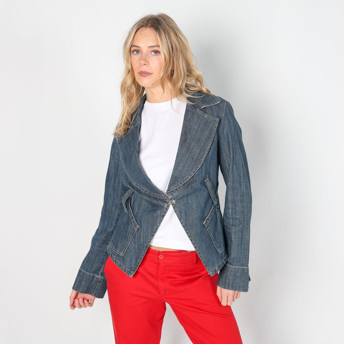 Blue 90s Denim Jacket (M)