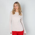 Cream 90s Stefanel Long Sleeve Top (S)