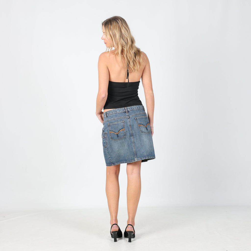 Blue Y2K Oviesse Denim Mini Skirt (M)