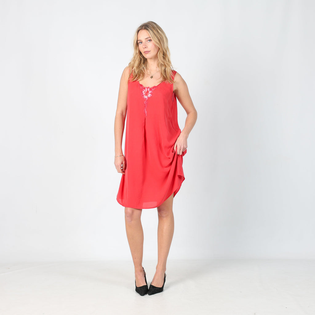 Baby Pink Y2K Malizia Woven Midi Dress (M)