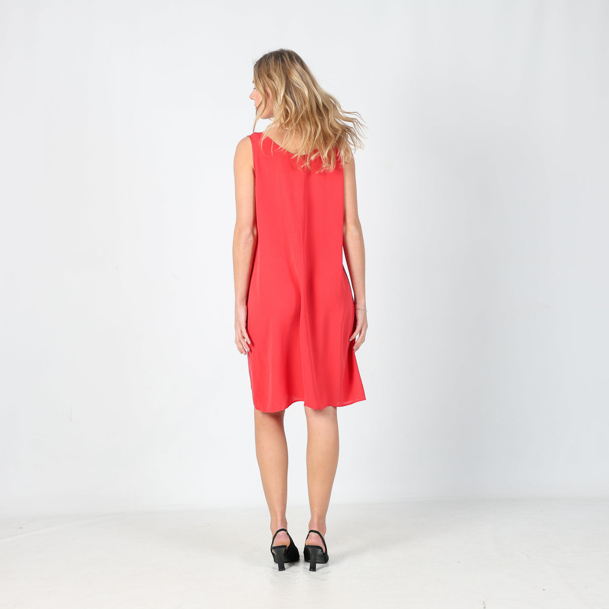 Baby Pink Y2K Malizia Woven Midi Dress (M)