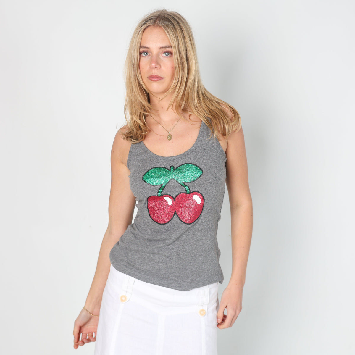 Grey 90s Pacha Woven Vest (M)