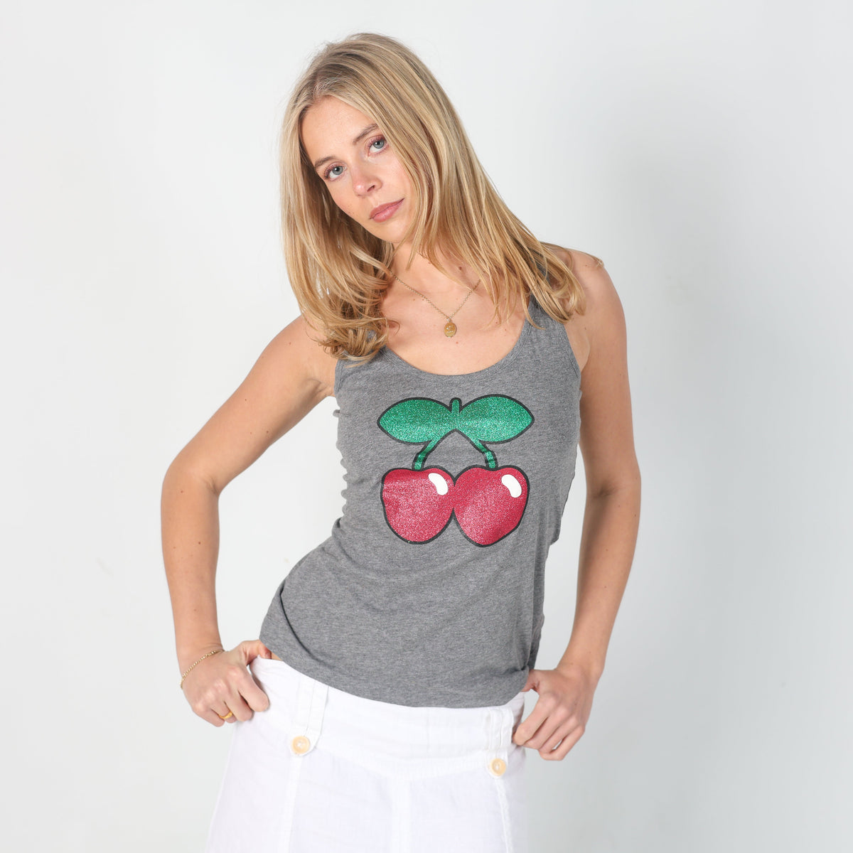 Grey 90s Pacha Woven Vest (M)
