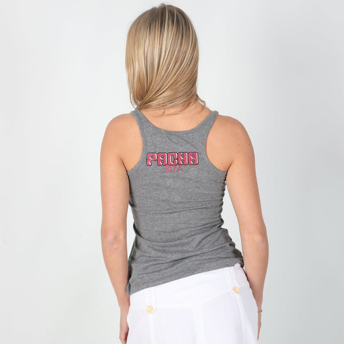 Grey 90s Pacha Woven Vest (M)