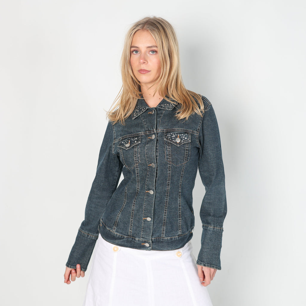 Blue 90s Glam Denim Jacket (M)