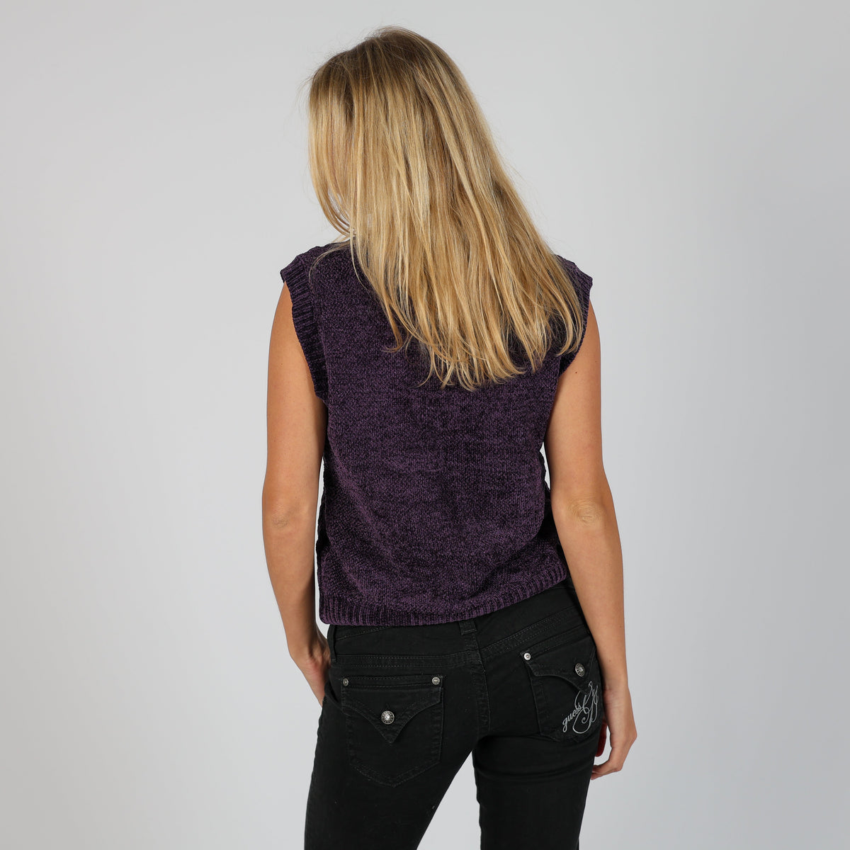 Purple Y2K Trussardi Knitted Jumper (M)