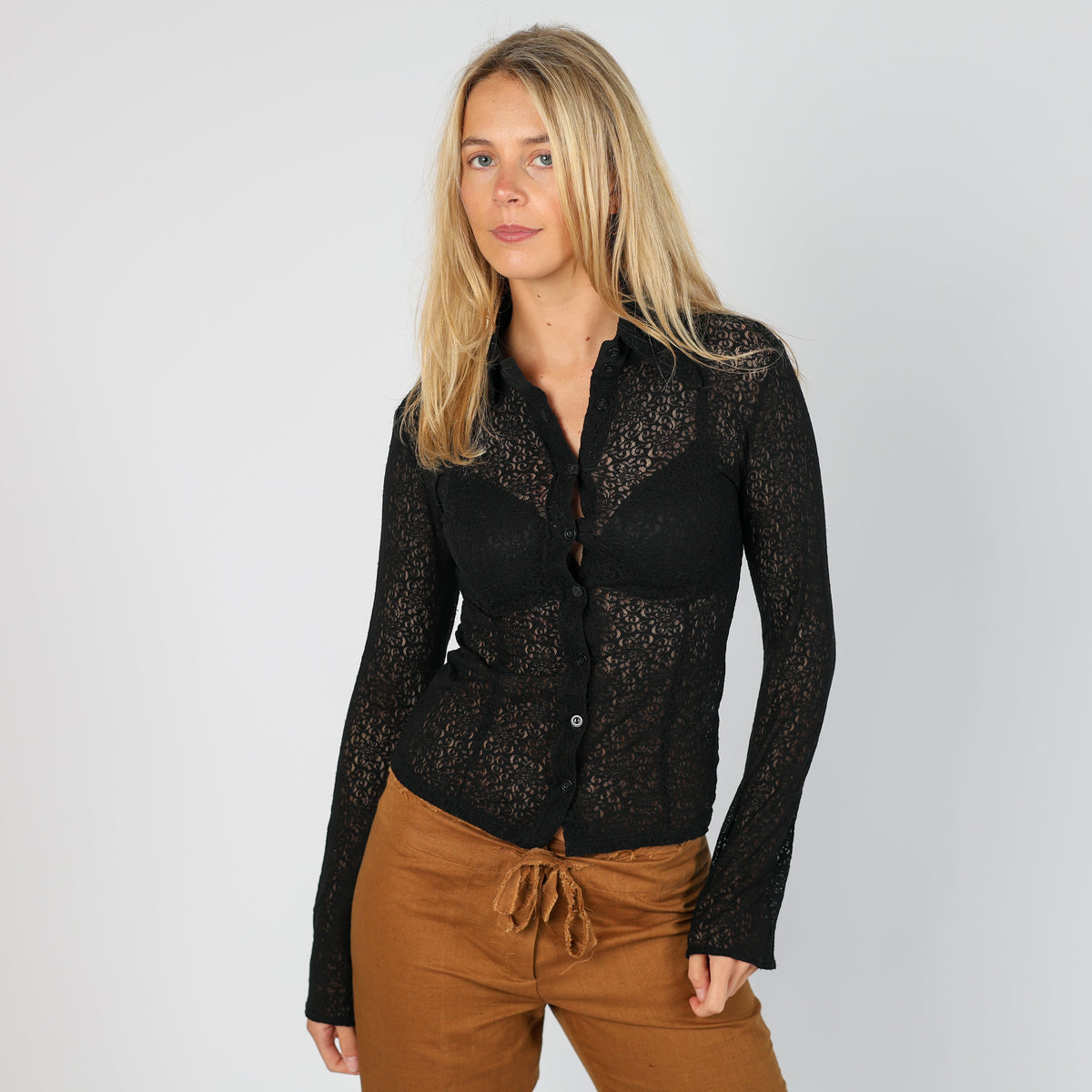 Black Y2K Motivi Blouse (S)