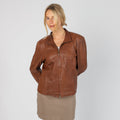 Brown 90s Madeleine Leather Jacket (L)