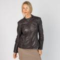 Purple Y2K Manguun Leather Jacket (L)