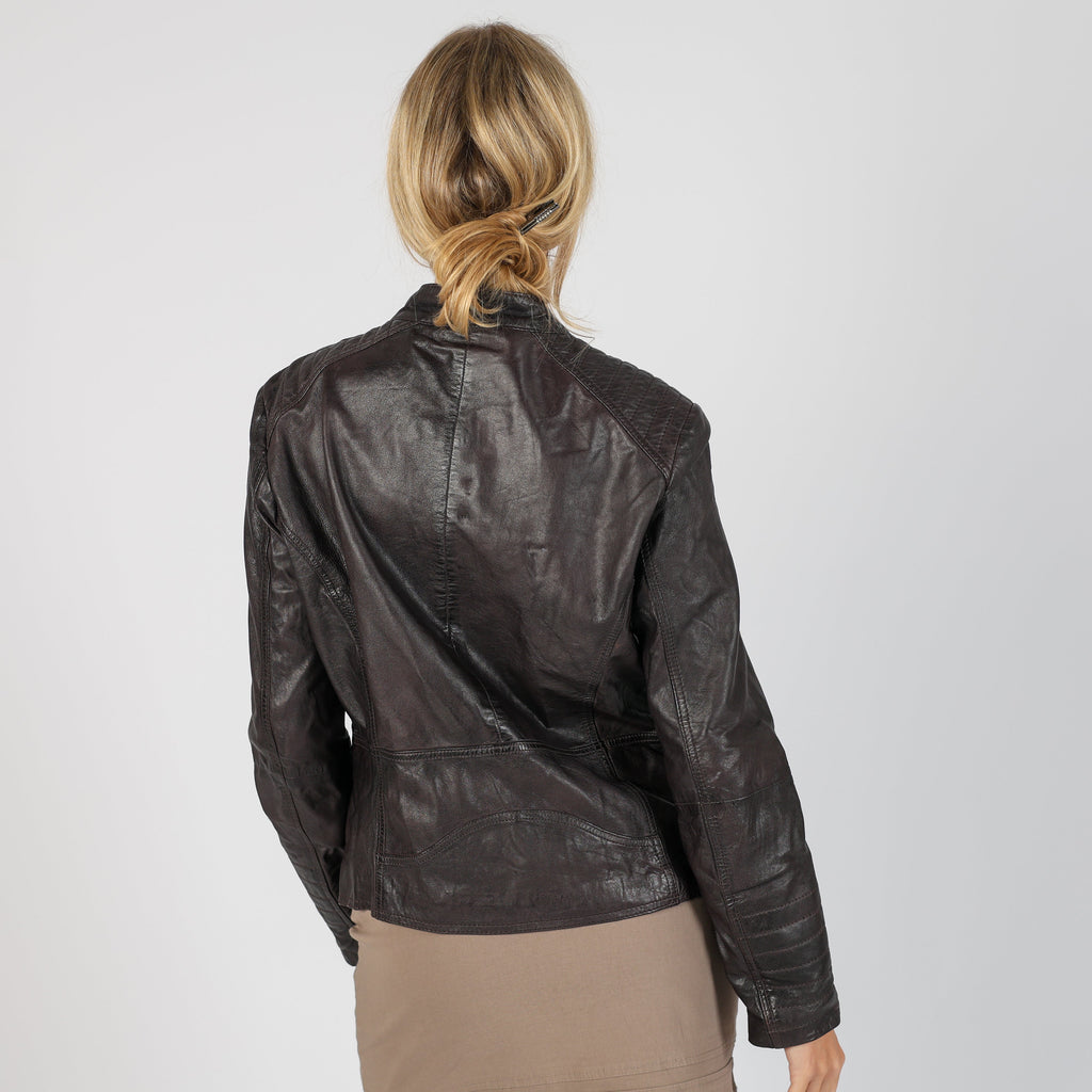 Purple Y2K Manguun Leather Jacket (L)