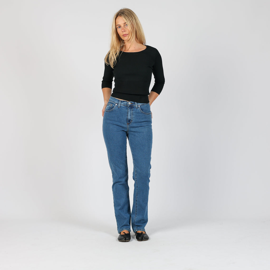 Blue Y2K Holiday Mom Jeans (XS)