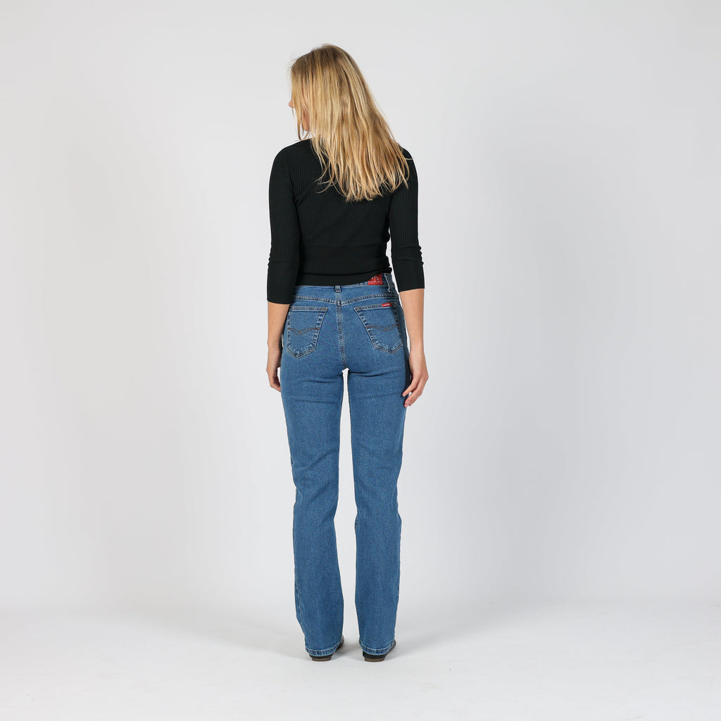 Blue Y2K Holiday Mom Jeans (XS)