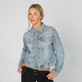 Light Blue Y2K PHARD Denim Jacket (S)