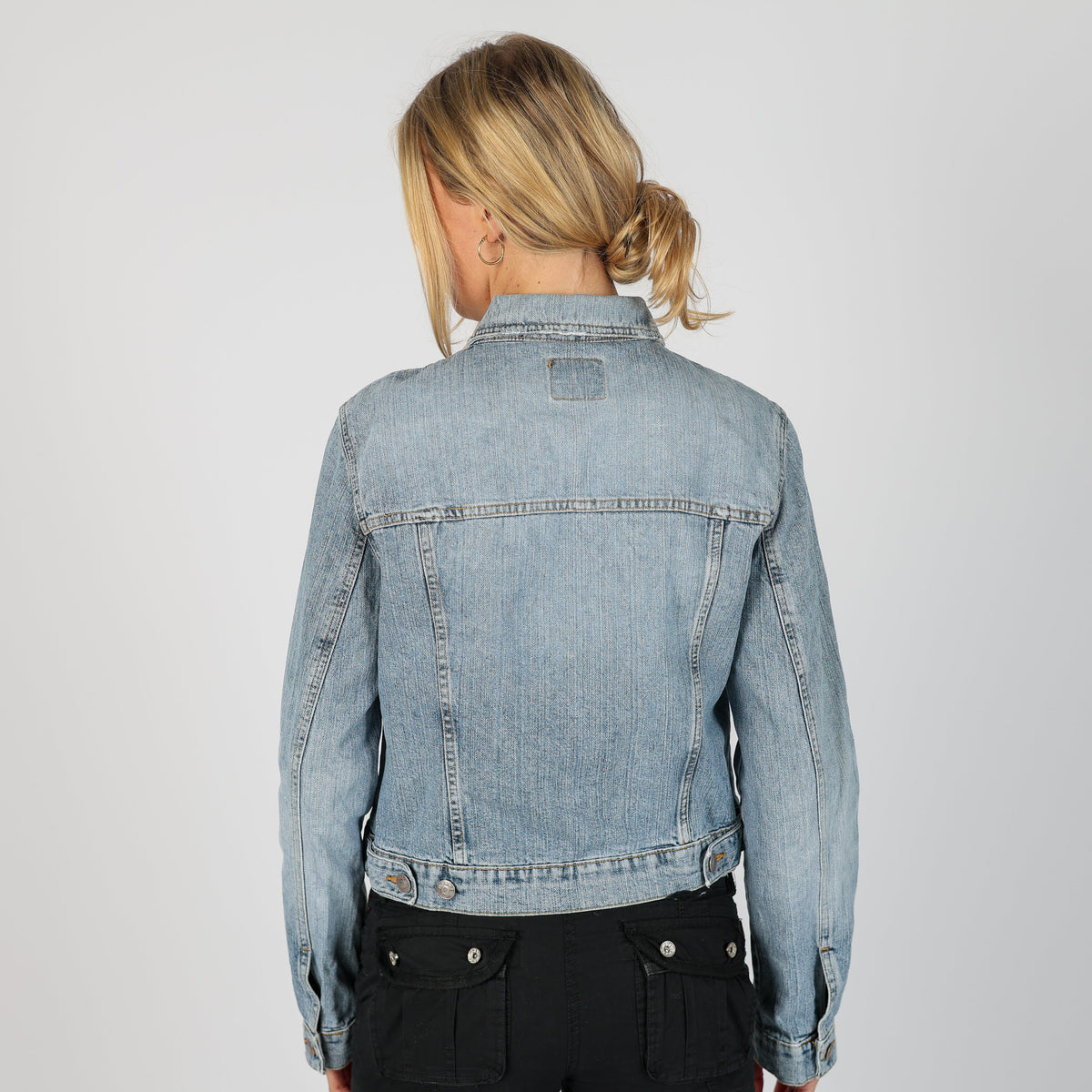 Light Blue Y2K PHARD Denim Jacket (S)