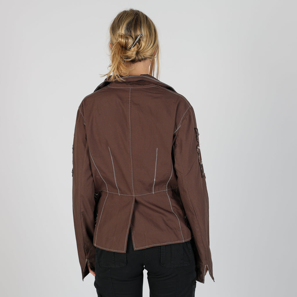 Brown Y2K Massimo Rebecchi Shirt (L)