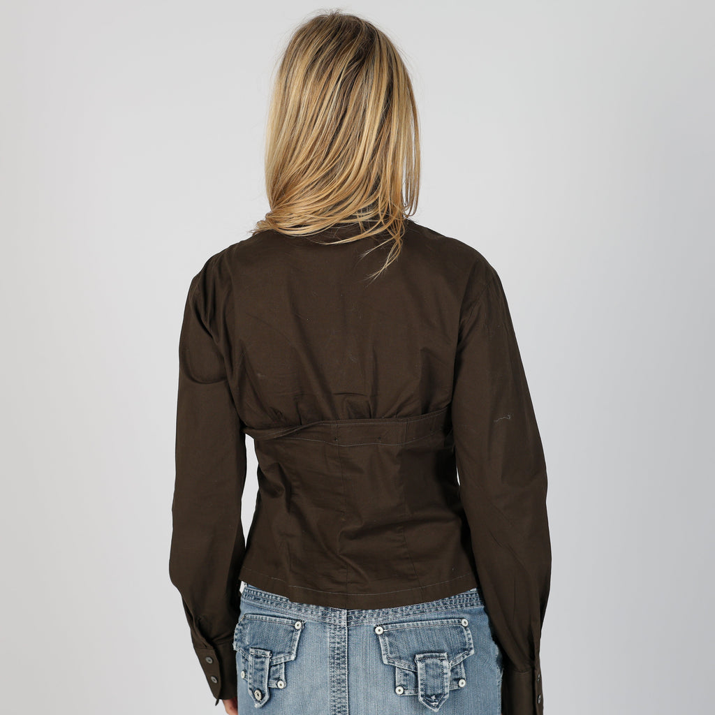 Brown Y2K Nara Camicie Shirt (L)