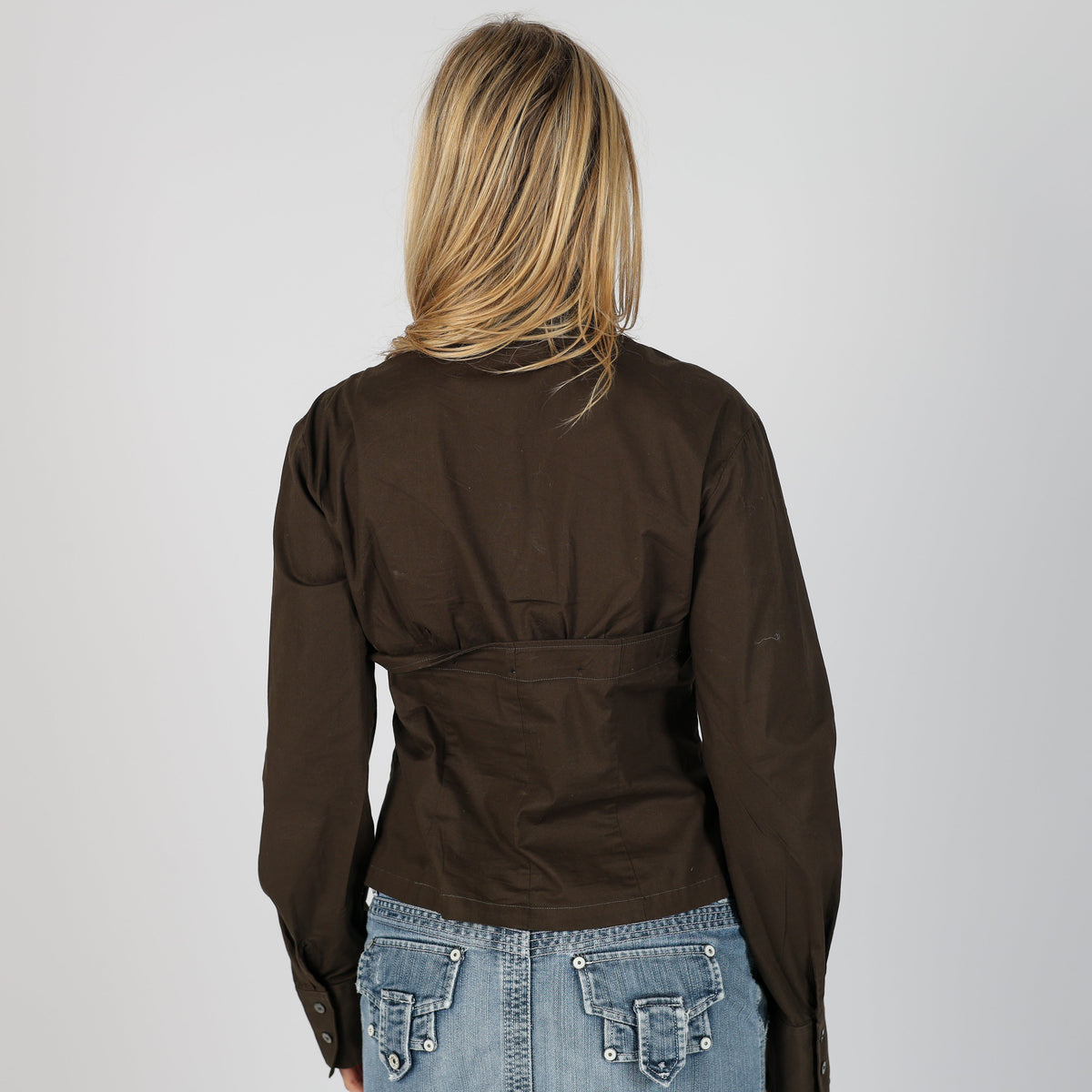 Brown Y2K Nara Camicie Shirt (L)