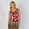 Red Y2K Street One Cami Floral (M)