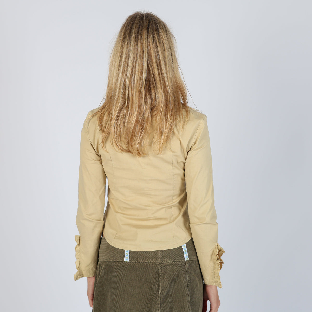 Beige 90s Made in Italy Shirt (S)