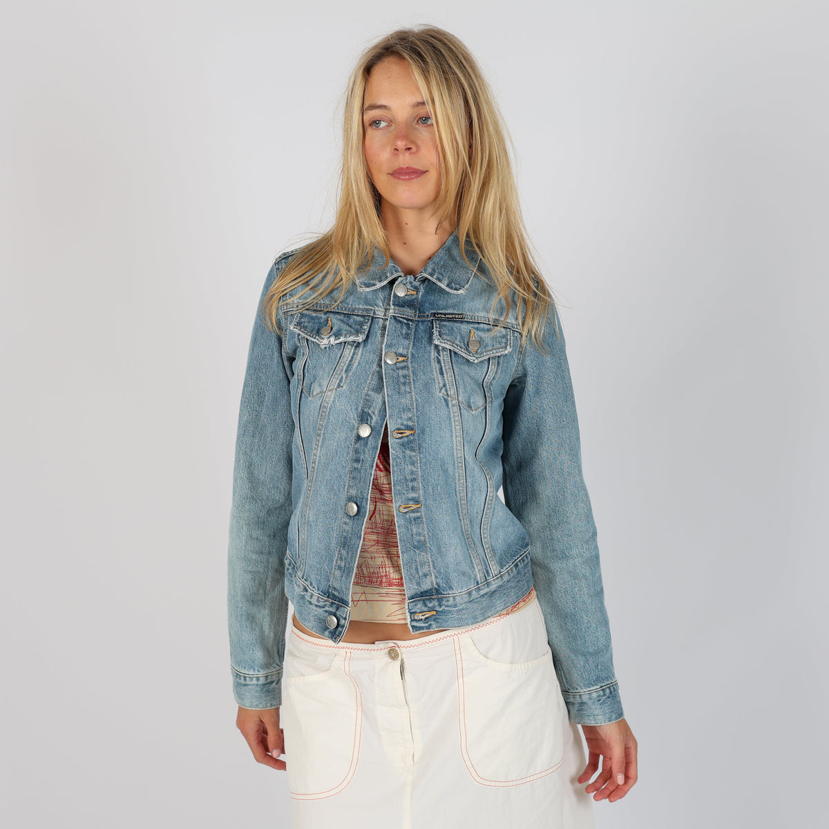 Light Blue Y2K Unlimited Denim Jacket (S)