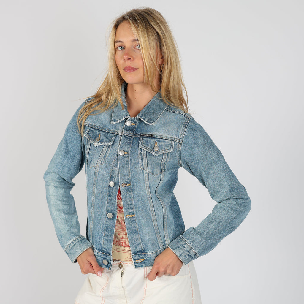 Light Blue Y2K Unlimited Denim Jacket (S)