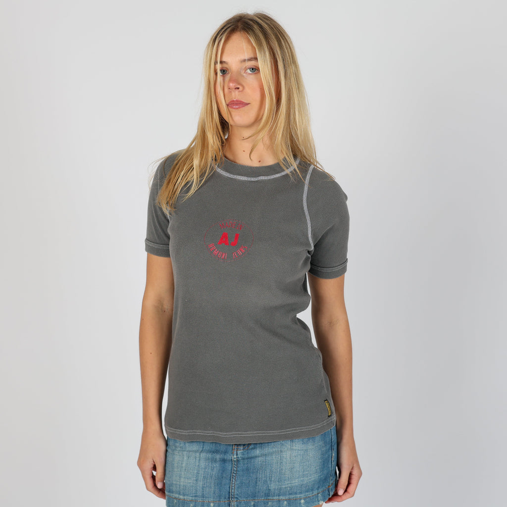 Grey Y2K Armani Jeans T-shirt (S)