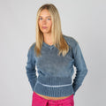 Blue 90s Highlands Knitted Jumper (S)