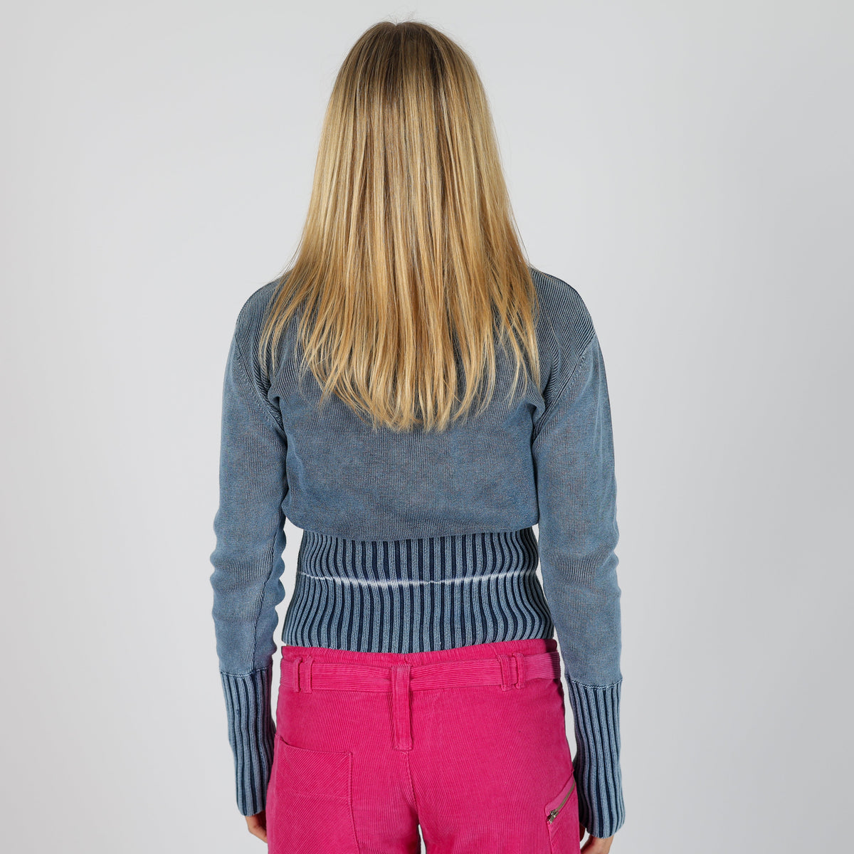 Blue 90s Highlands Knitted Jumper (S)