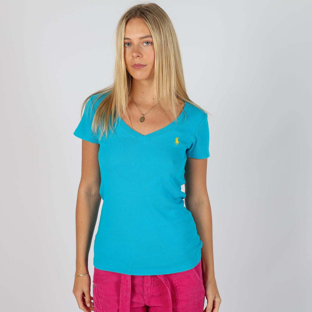 Turquoise 90s Polo Sport Ralph Lauren T-shirt (S)