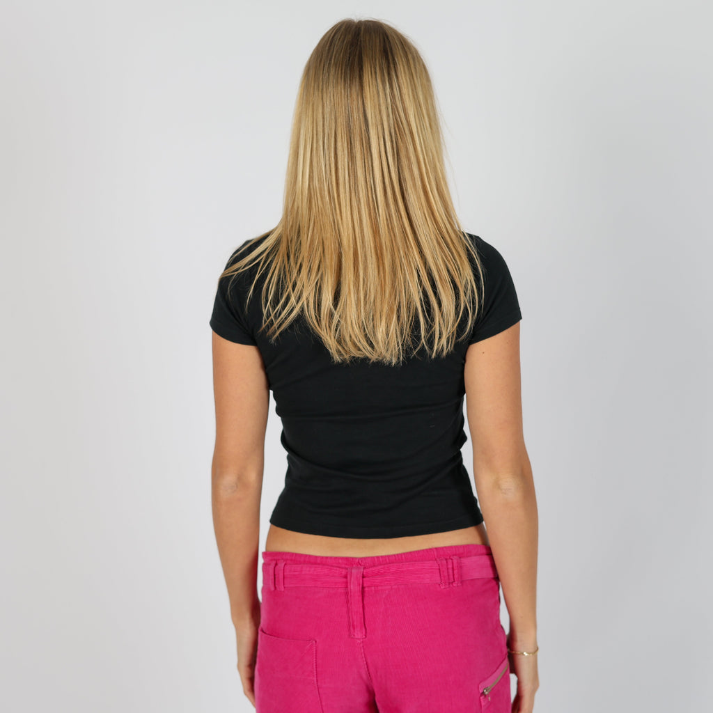 Black Y2K Monella Vagabonda T-shirt (S)
