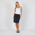 Navy Blue 90s United Colors of Benetton Woven Midi Skirt (S)