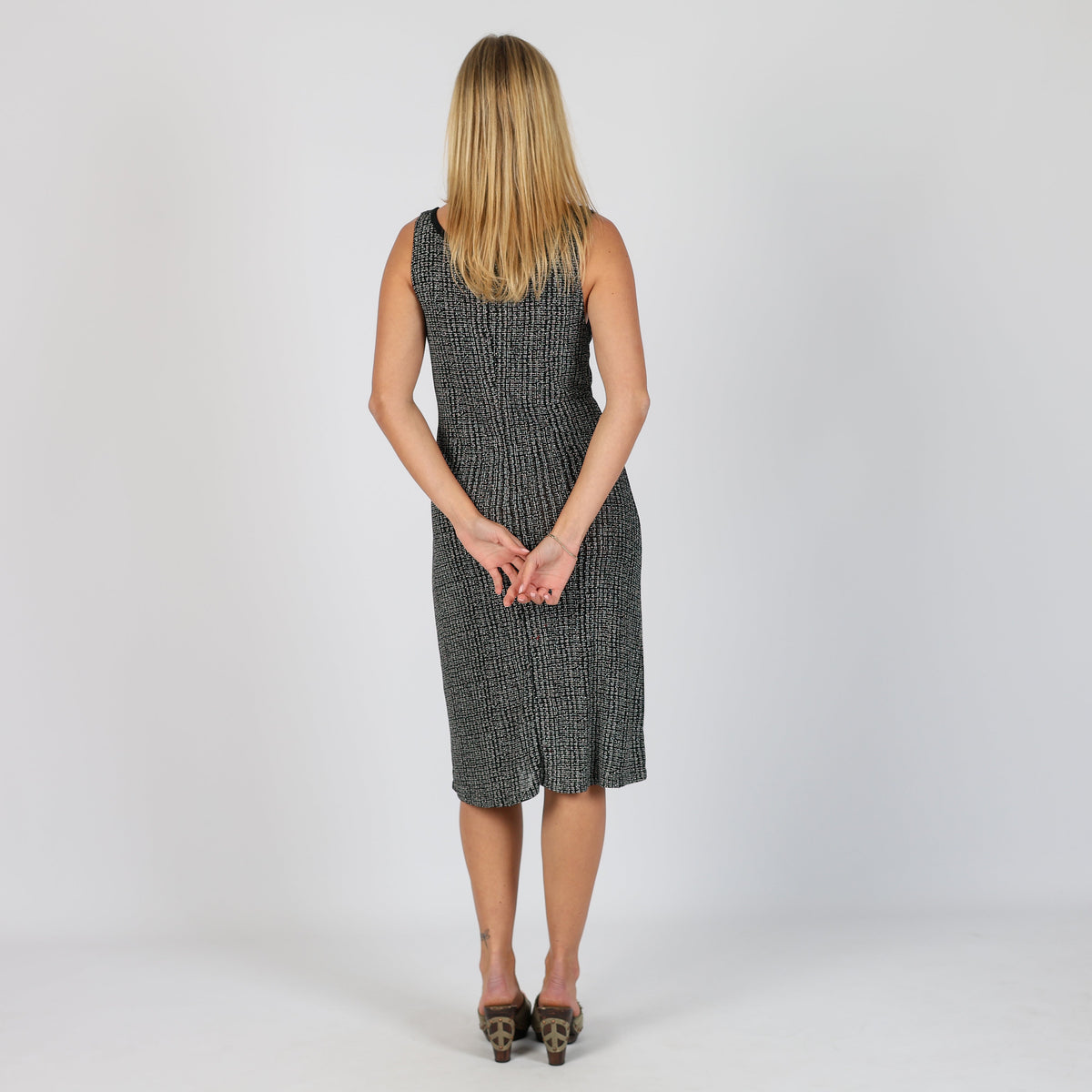 Black 90s esse Woven Maxi Dress (S)