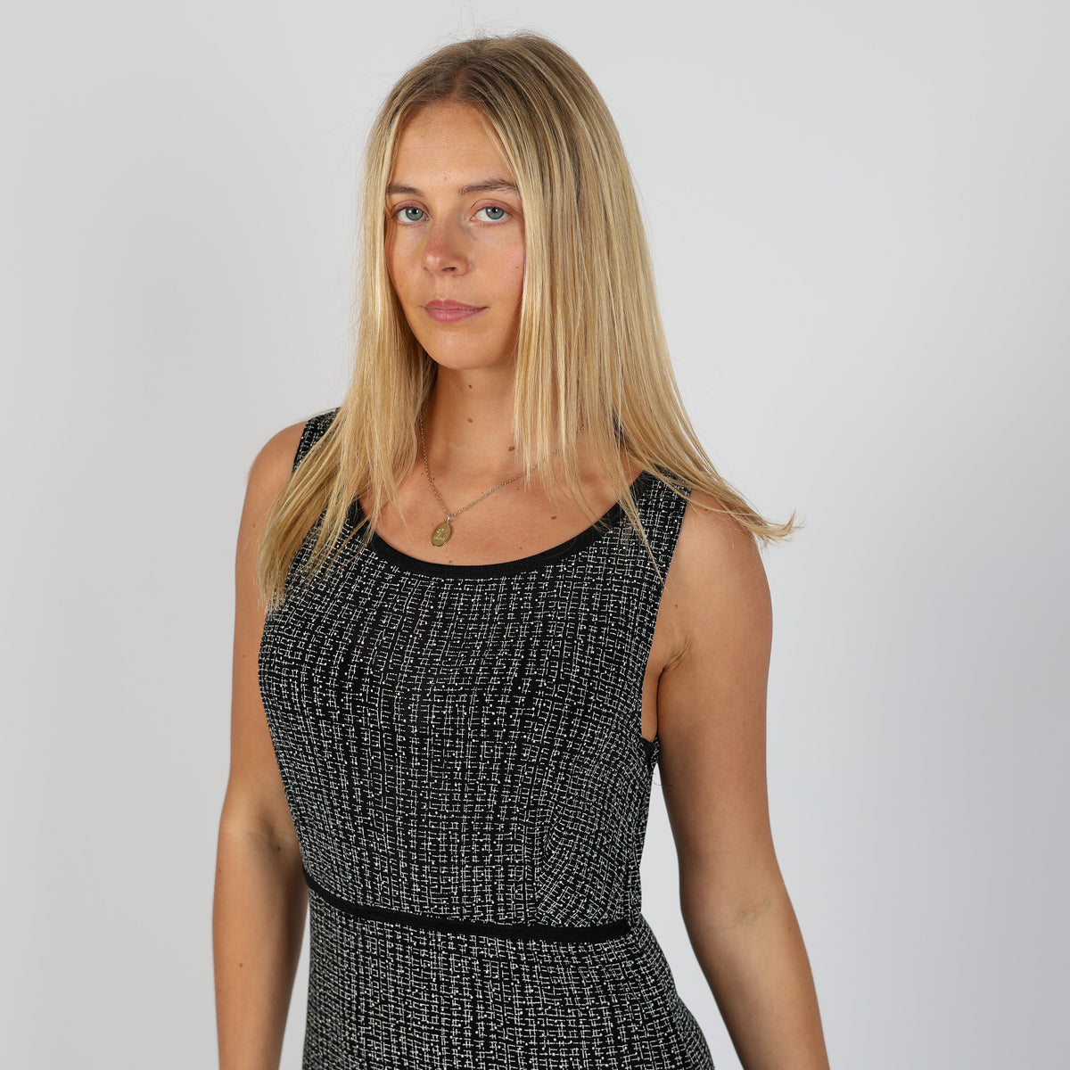 Black 90s esse Woven Maxi Dress (S)