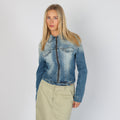 Light Blue Y2K Easy Denim Jacket (S)
