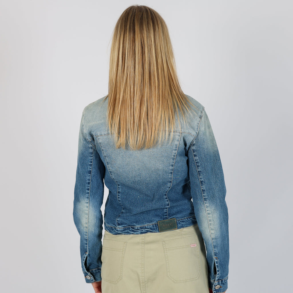 Light Blue Y2K Easy Denim Jacket (S)