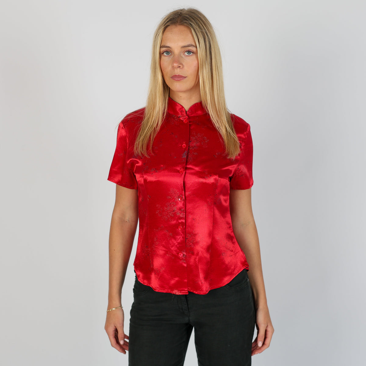 Red 90s Pandora Blouse (S)