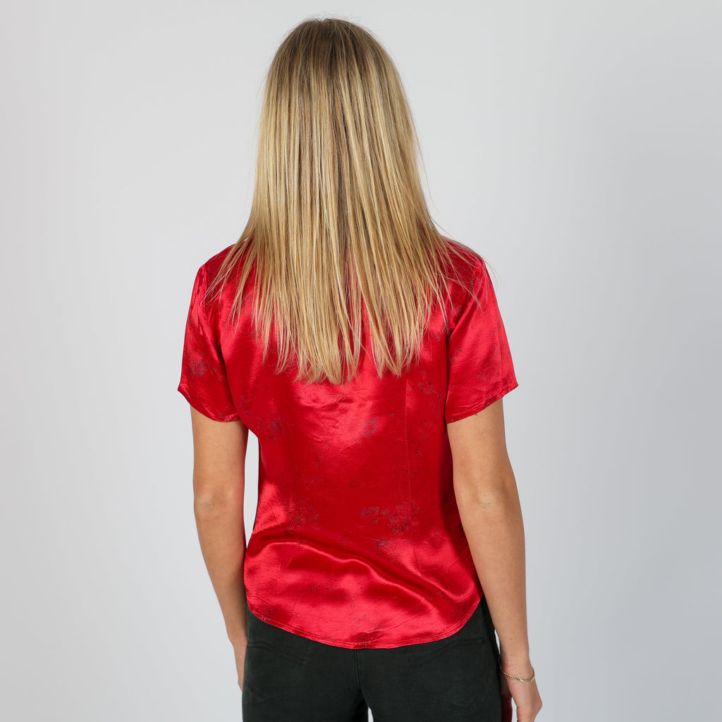 Red 90s Pandora Blouse (S)