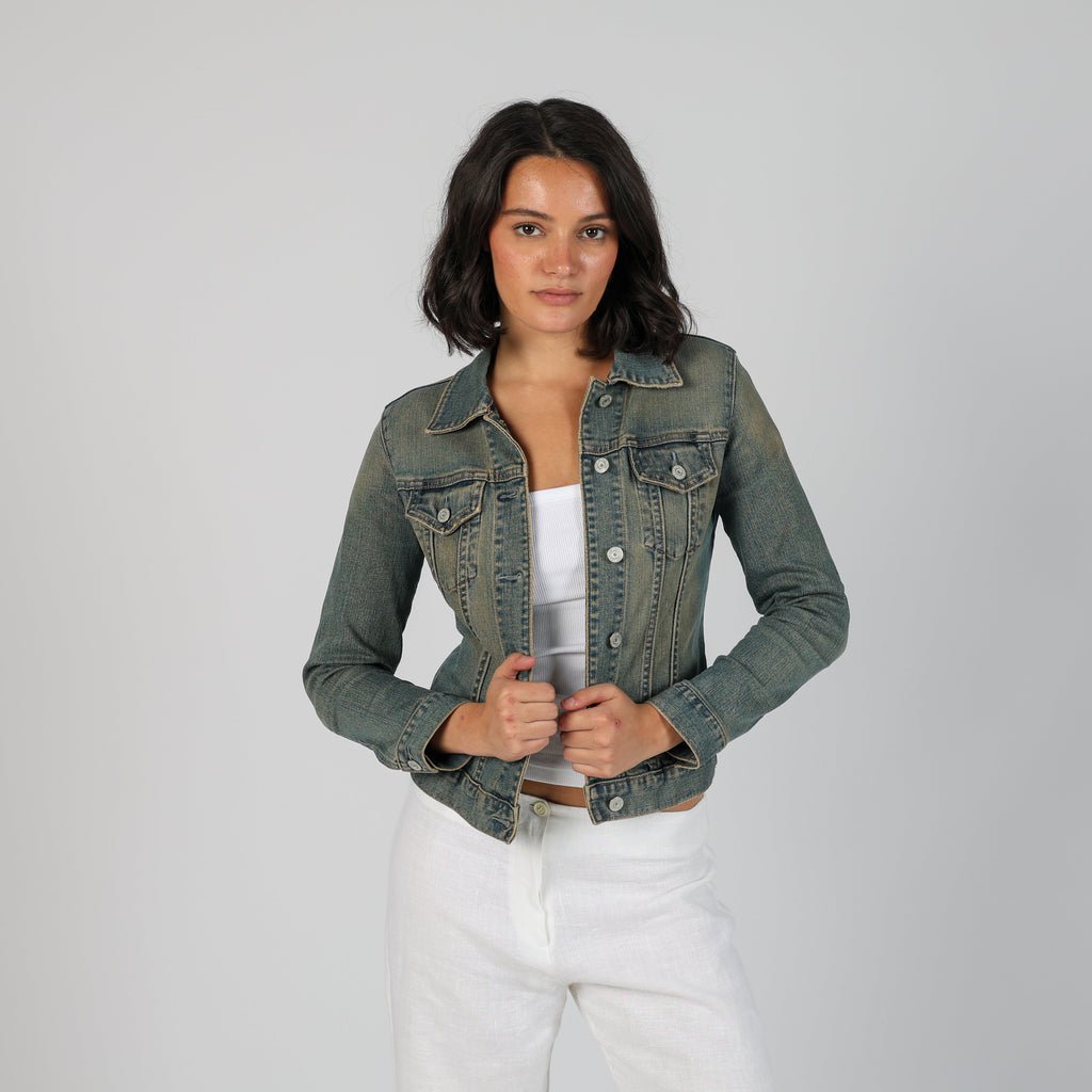 Blue Y2K Gap Denim Jacket (XS)