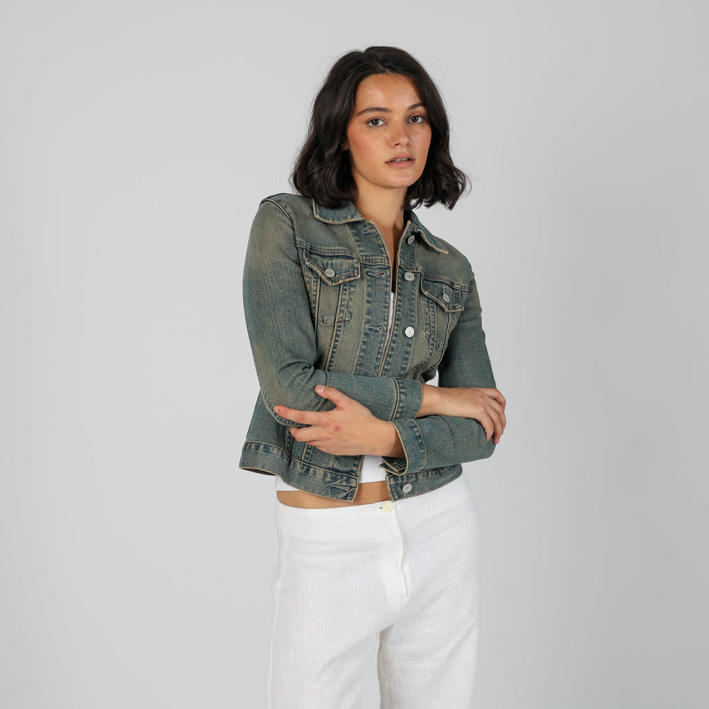 Blue Y2K Gap Denim Jacket (XS)