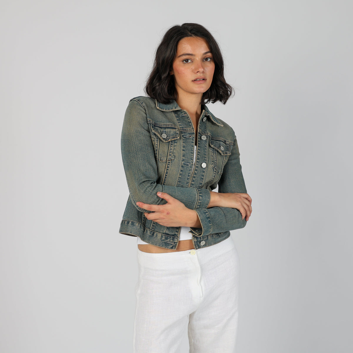 Blue Y2K Gap Denim Jacket (XS)