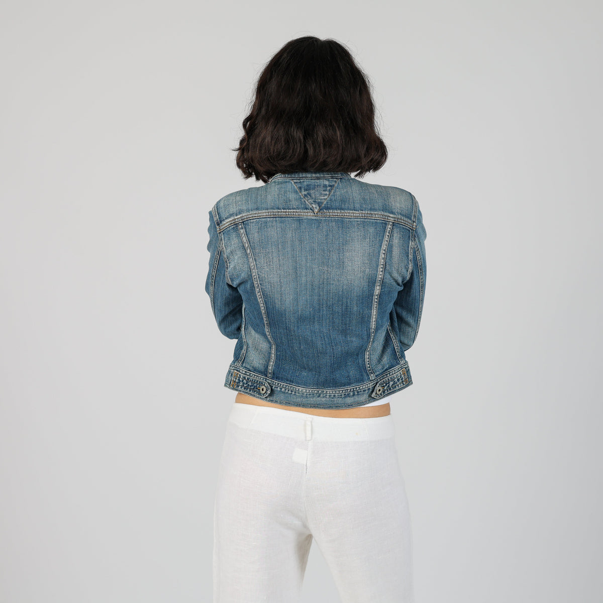 Blue Y2K Tommy Hilfiger Denim Jacket (S)