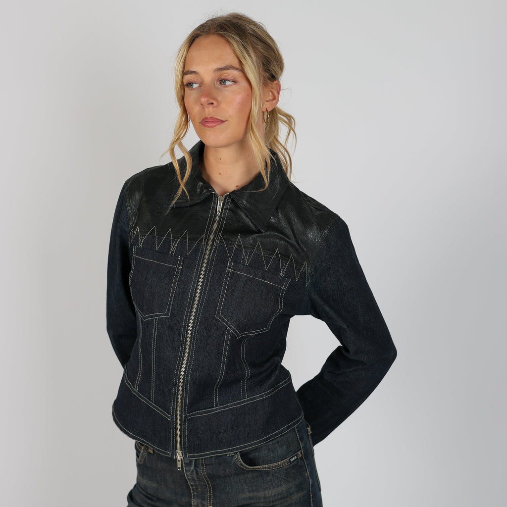 Blue 90s Denim Jacket (S)