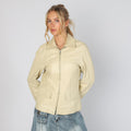 Cream 90s Reeve Leather Leather Jacket (S)
