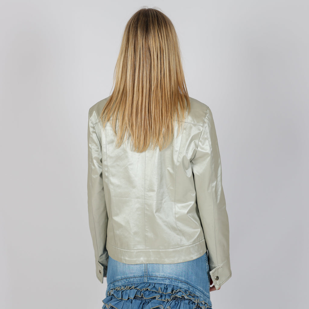 Silver Y2K Made in Italy Light jacket (S)